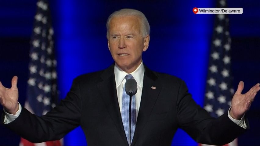 Video: „Pojďme si dát navzájem šanci.“ Bidenův první projev po vítězství